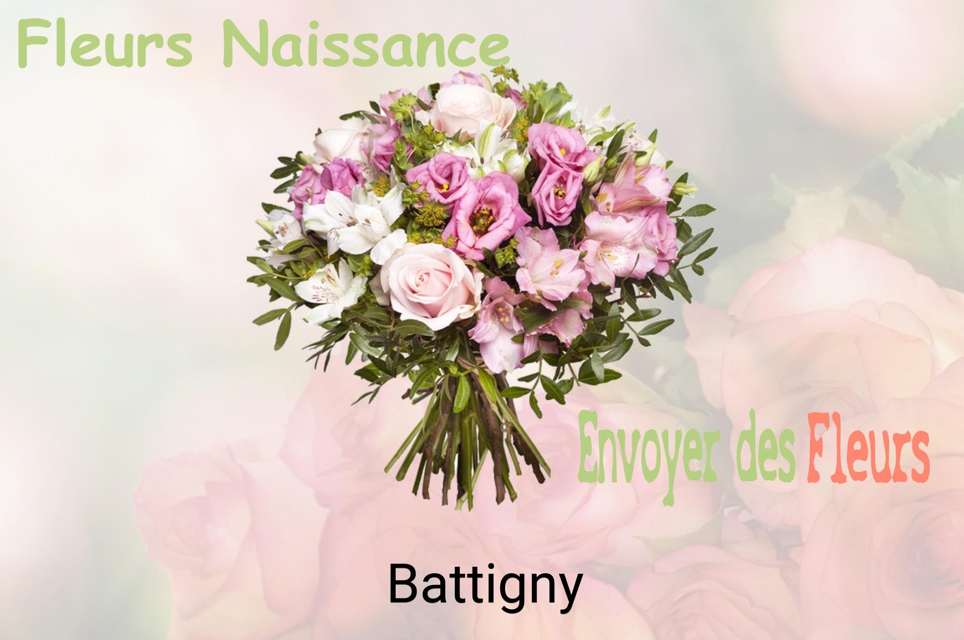 Bouquet de fleurs de naissance livré à Battigny